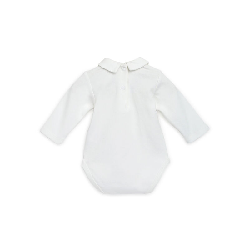 Boys Light Blue Applique Bodysuit with Long Overall image number null